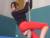 Chlo� fait la folle avec une corde